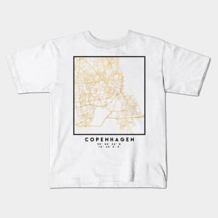 COPENHAGEN DENMARK CITY STREET MAP ART Kids T-Shirt